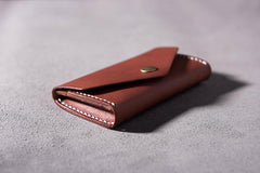 Cool Leather Mens billfold Wallet Card Holder Small Card Slim Wallet for Men