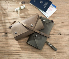 Handmade Leather Mens Cool Long  Chain Wallet Phone Biker Trucker Wristlet Wallet