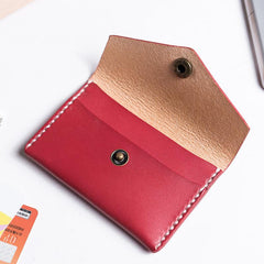 Handmade Leather Mens Cool billfold Wallet Card Holder Small Card Slim Wallets for Men