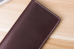 Handmade Leather Mens Long Wallet Cool Leather Wallet Long Wallets for Men