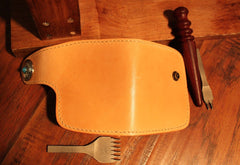 Cool Leather Small Biker Chain Wallet Mens Handmade billfold Chain Wallet Biker Wallet