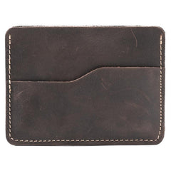 Handmade Leather Mens Cool billfold Wallet Card Holder Small Card Slim Wallets for Men