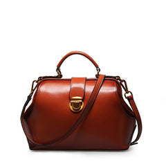Handmade Leather handbag doctor bag shoulder bag for women leather bag - EverHandmade