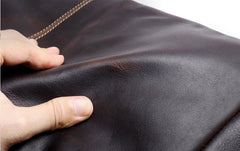 Genuine Leather Mens Cool Weekender Bag Travel Bag Duffle Bags Briefcase Messenger Bag for men