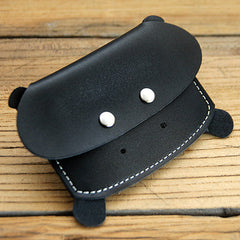 Cute LEATHER Womens Small Hippo Change Wallet Leather Card Wallet FOR Women