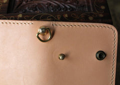 Handmade Mens Leather Biker Chain Wallet Cool Long Biker Wallet with Chain