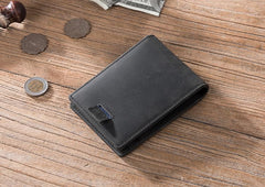 Leather Mens Cool billfold Wallets Card Holder Small Card Slim Wallets for Men