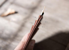 Handmade Leather Mens Cool billfold Wallet Card Holder Small Card Slim Wallets for Men