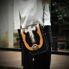 Leather Belt Pouch Mens Small Cases Waist Bags Hip Pack Belt Bags for Men