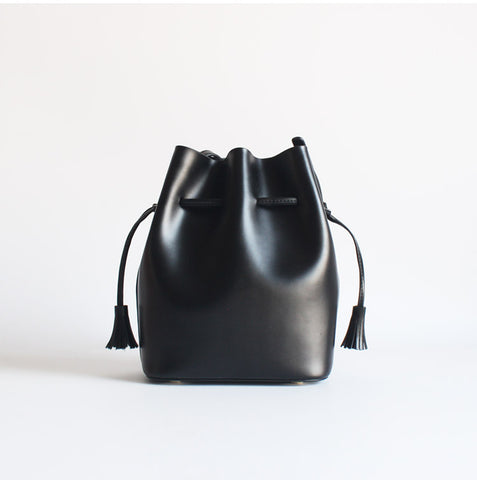 Genuine Leather bucket bag shoulder bag for women leather crossbody bag
