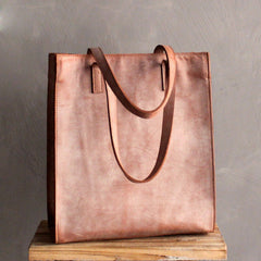 Vintage WOMENs LEATHER Tote Bag Work Leather Tote Purses FOR WOMEN