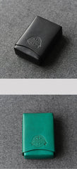 Handmade Green Leather Mens 20pcs Cigarette Case Cool Custom Cigarette Case for Men