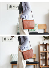 Stylish Leather Womens Slim Crossbody Bag Purse Cute Shoulder Bag for Women