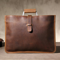 Leather Mens Vintage Briefcase Handbag Work Bag Business Bag Laptop Bag for men