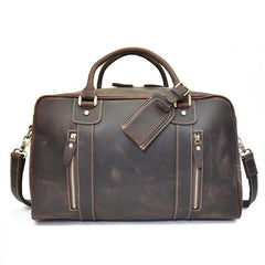 Cool Leather Mens Weekender Bags Travel Bags Duffle Bags Holdall Bags for men