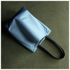Womens Blue Nylon Shoulder Tote Bags Best Nylon Tote Handbag Shopper Bags Purse for Ladies