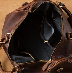 Vintage Cool Leather Mens Weekender Bag Overnight Bag Duffle Bag