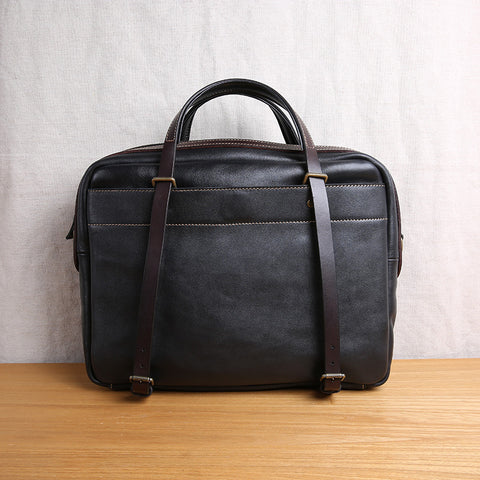Handmade Cool leather men Briefcase business bag laptop bag for men