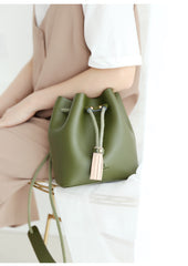 Stylish WOMENs Bucket Bag Purse LEATHER SHOULDER BAGs FOR WOMEN