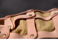 Leather Canvas Women Bucket Bag Shopper Bag Shoulder Bag For Women