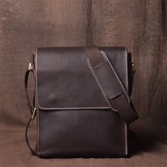 Cool leather mens messenger bag vintage Side Bag shoulder bag for men
