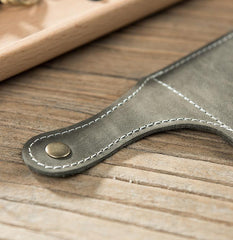 Handmade Leather Mens Slim Wallet Cool Leather Wallet Long Phone Wallets for Men