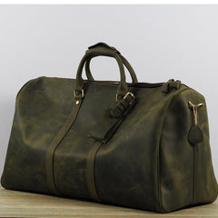 Cool Leather Mens Overnight Bags Weekender Bag Vintage Travel Bags Duffle Bags for Men