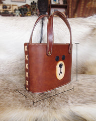 Cute Bear LEATHER WOMEN Bucket Bag Handbag SHOULDER Shopper BAG Purse FOR WOMEN