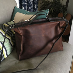 Vintage WOMENs LEATHER Work Handbag Shoulder Briefcase Purse FOR WOMEN
