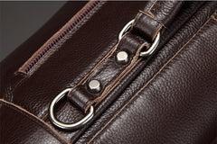 Vintage Leather Mens Large Doctor Bag Weekender Bag Doctor Travel Bag Duffle Bag for Men