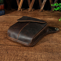 Leather Mens Small Belt Pouch Waist Bag BELT BAG Shoulder Bag For Men