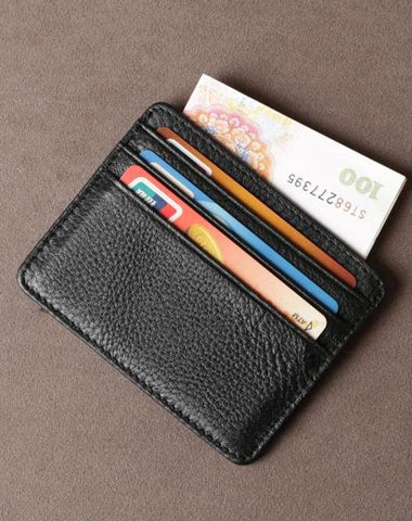 Leather Mens Cool Slim Front Pocket Wallets Leather Wallet Men Small Wallets  for Men