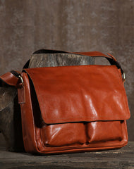 Cool Leather Mens Messenger Bag Shoulder Bags for Men