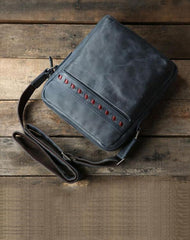 Vintage Leather Mens Cool Small Shoulder Bag Messenger Bag Bike Bag Cycling Bag for men