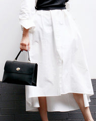 Black Leather Women Handbag Shoulder Bag Work Bag For Women