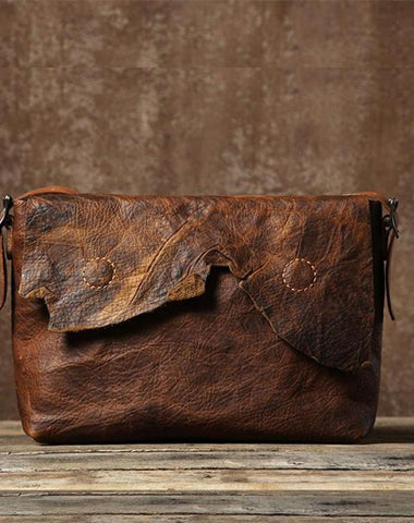 Vintage Leather Mens Cool Shoulder Bag Messenger Bag Bike Bag Cycling Bag for men