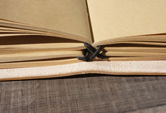 Handmade retro vintage flower custom notebook/travel book/diary/journal - EverHandmade