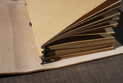 Handmade retro vintage flower custom notebook/travel book/diary/journal - EverHandmade