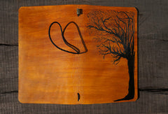 Handmade retro vintage tree custom notebook/travel book/diary/journal - EverHandmade