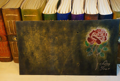 Handmade A6 flower custom vintage notebook/travel book/diary/journal - EverHandmade