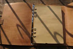 Handmade A5 vintage retro blue rose custom notebook/travel book/diary/journal - EverHandmade