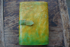 Handmade A5 vintage retro lotus flower custom notebook/travel book/diary/journal - EverHandmade