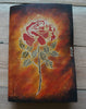 Handmade A5 vintage retro red rose custom notebook/travel book/diary/journal - EverHandmade