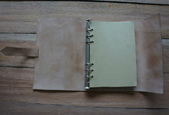 Handmade A5 blue rose custom vintage notebook/travel book/diary/journal - EverHandmade