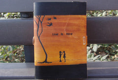 Handmade retro vintage love is here custom notebook/travel book/diary/journal