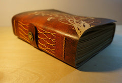 Handmade retro vintage flower custom notebook/travel book/diary/journal - EverHandmade