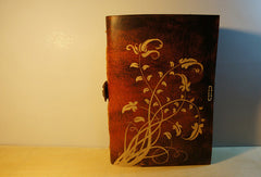 Handmade retro vintage flower custom notebook/travel book/diary/journal