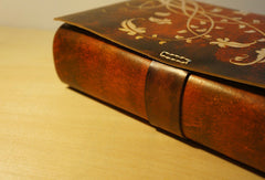 Handmade retro vintage flower custom notebook/travel book/diary/journal - EverHandmade
