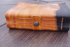 Handmade retro vintage tree man custom notebook/travel book/diary/journal - EverHandmade
