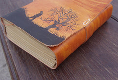 Handmade retro vintage tree man custom notebook/travel book/diary/journal - EverHandmade